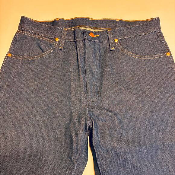 Wrangler Other - Wrangler Dark Blue Tapered Denim Jeans 13MWZA001 Men's US 34x30 Western Cotton